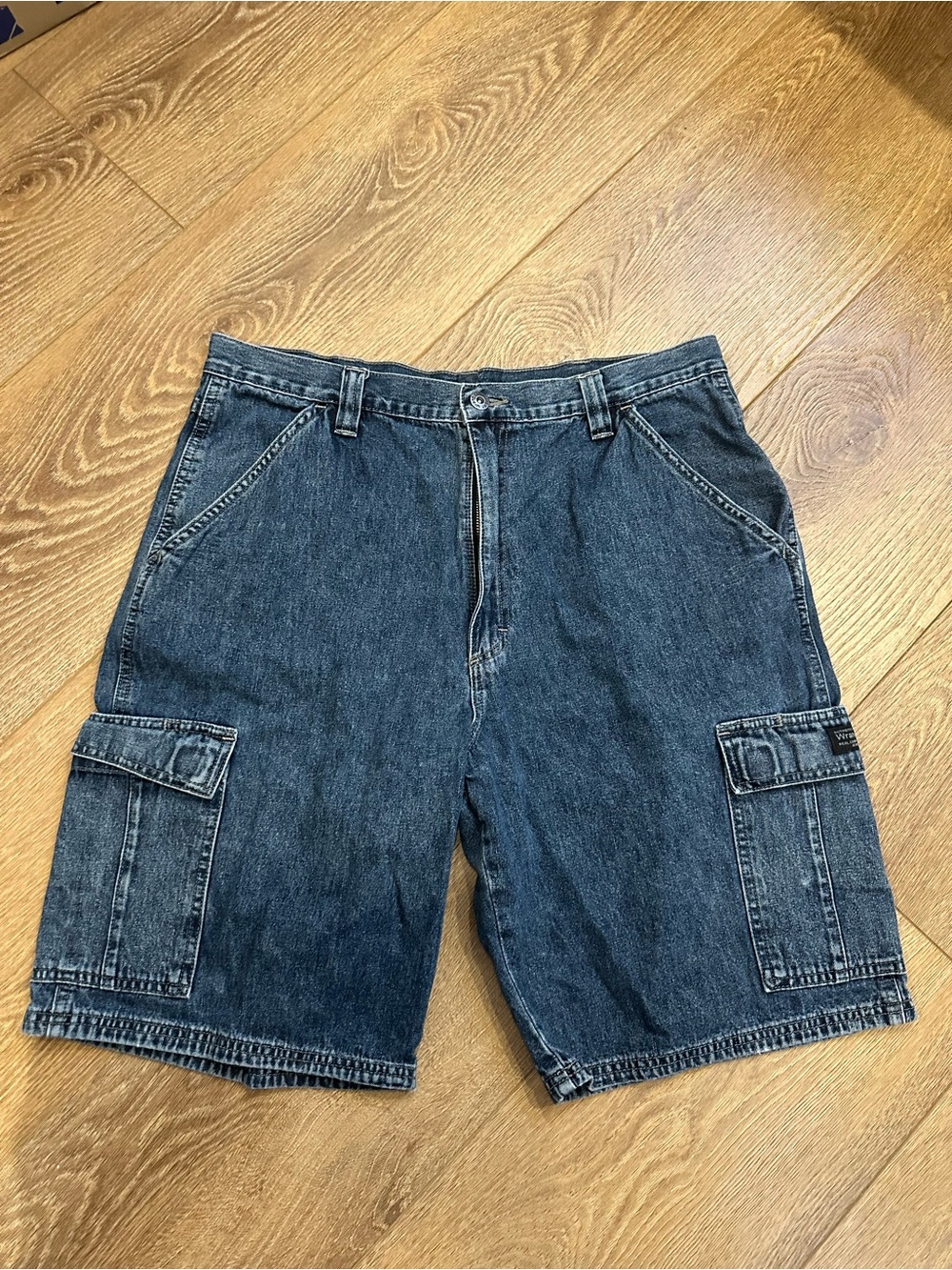 Men's Cargo Denim Shorts - Dark Blue jorts sz 34